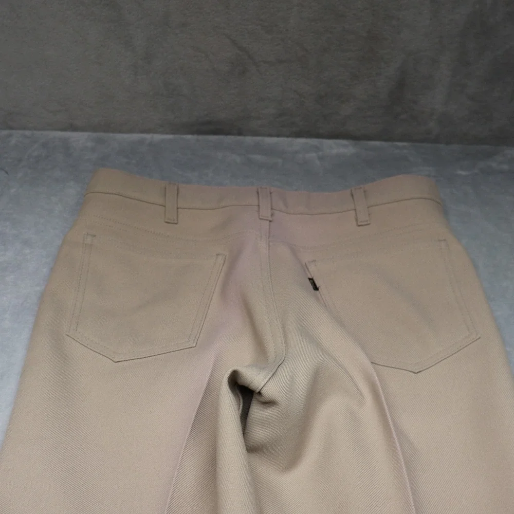 Levi's Pants Mens‎ 32x27 Beige Action Slacks  Black Tab Straight Leg Classic